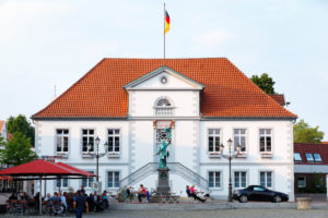 Germany, Lower Saxony, Quakenbrück, town hall, Germany, Lower Saxony, Quakenbrück, town hall,